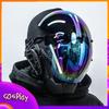 Cyberpunk-Maske Cosplay-Kostüme Mech-Soldatenmaske Halloween-Party Karneval Comic-Con Musikfestival Requisiten Coser-Helm Geschenk