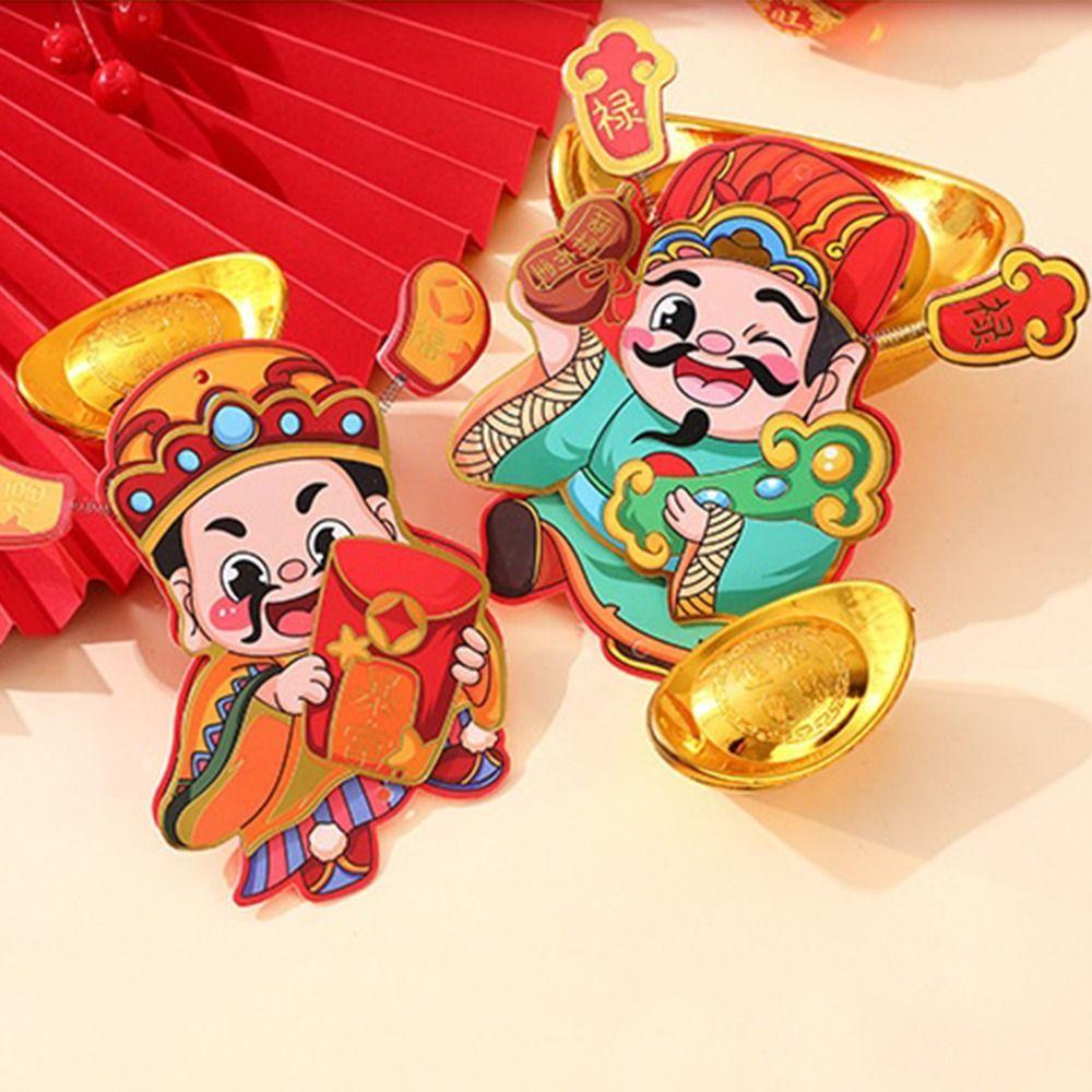 The God of Wealth Dragon Year Refrigerator Magnet Spring Festival Magnetic Stickers  Refrigerator