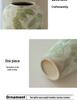 Wabi-Sabi Ink Splash Ceramic Vase: Elegant Retro Flower Arrangement for Living Room or Dining Table