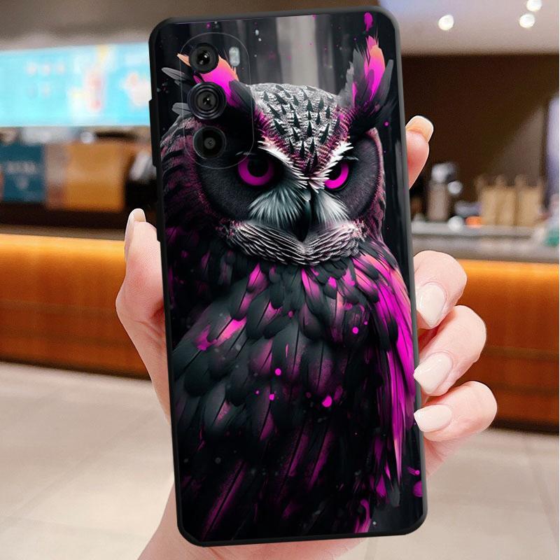 Phone Case For Motorola Edge 50 40 Pro 60 50 40 30 Ultra Neo Fusion Moto G Play G Stylus G Power G Owls Animal