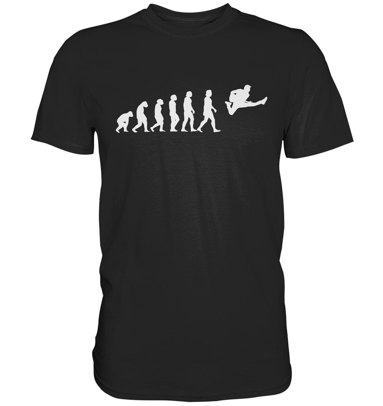 T-Shirt Evolution Guitarist Guitar Gifts Electric Guitar - Premium Shirt L