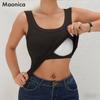 Women's Ribbed Shapewear Tank Tops with Built-in Bra Tummy Control Compression Camisole Slimming Shapewear Top for Daily & Outer Wear