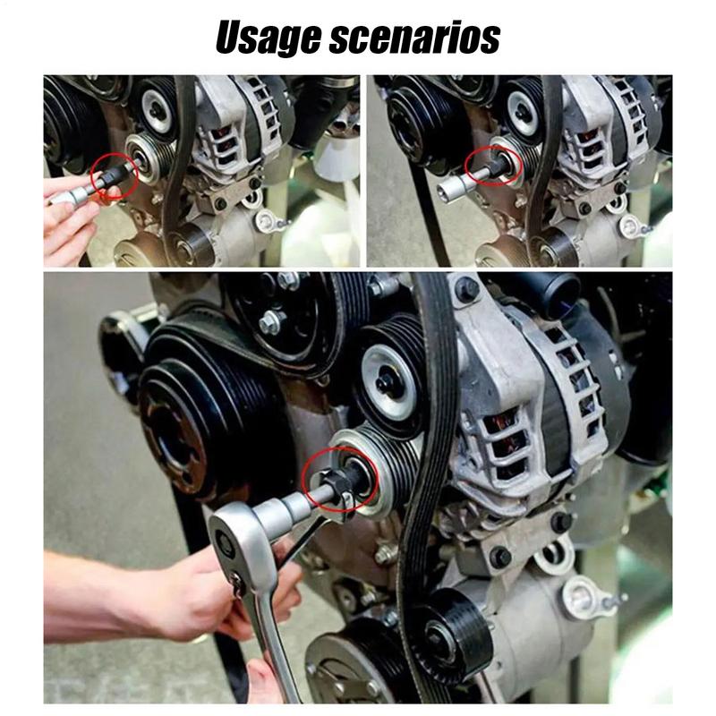 Generator Pulley 33 Teeth Removal Tool Engine Sprocket Clutch Wheel Alternator Tool Compact Hand Generator Disassembly