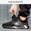 Steel Toe Anti-Puncture Men's Work Shoes Men's Safety Shoes Lightweight Slip Resistant Shoes Man Breathable Comfortabl Sneaker