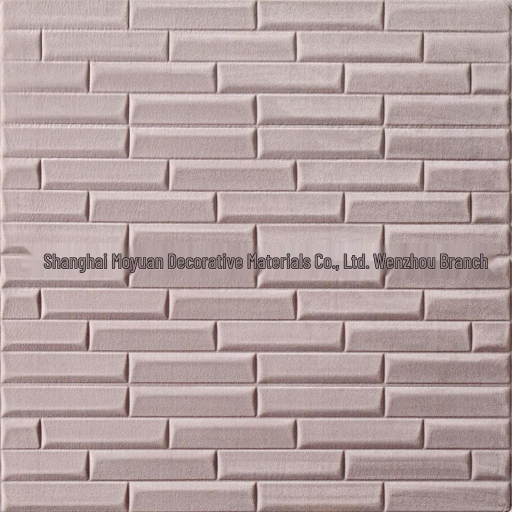 Waterproof 3D Folding Plush Twill Self-Adhesive Wall Sticker - Soft, Anti-Collision Design