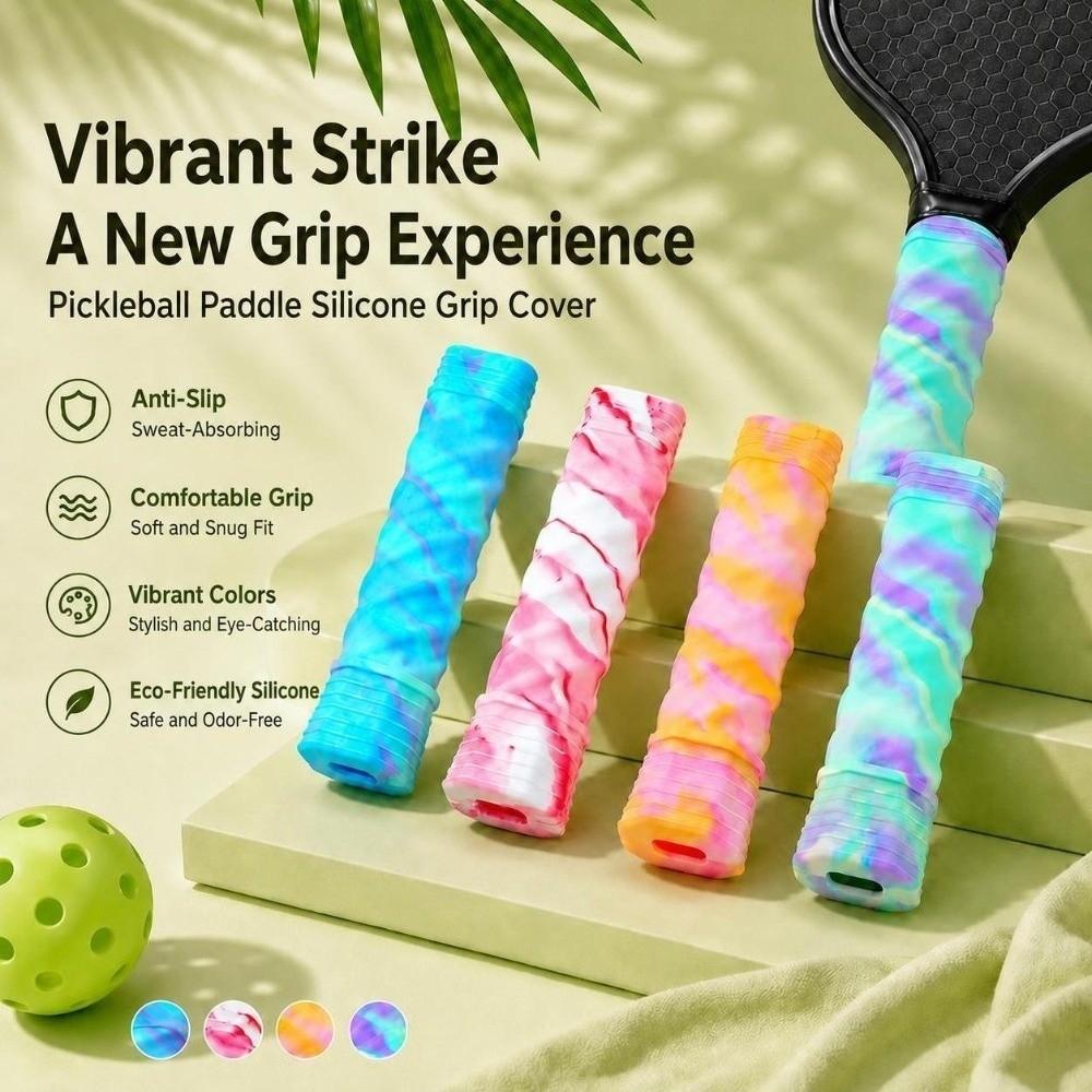 Sweat Absorbing Pickleball Paddle Grip Cover Non-Slip Racket Handle Sleeve Paddle Accessories