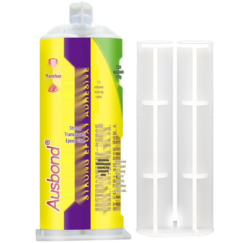 Ausbond Transparent Two-Part Epoxy for Stone & Aquarium Landscaping, 40g