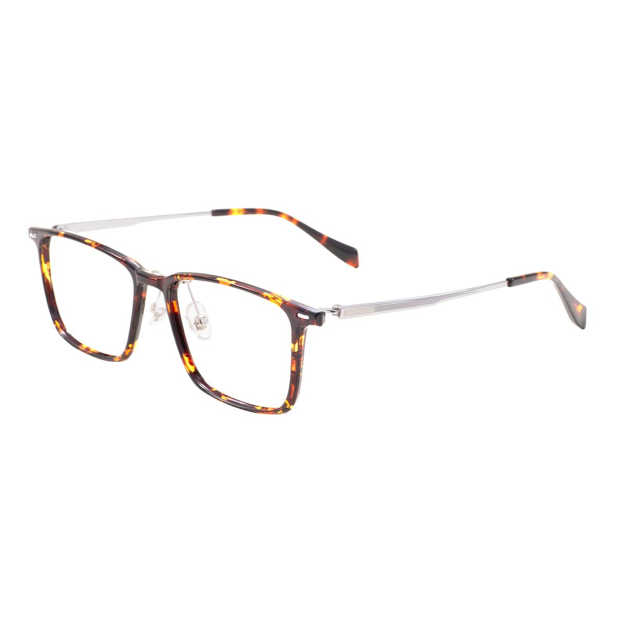 

Rectangle Full Rim Large Classic Men And Women TR90 Frame With Titanium Temples Glasses Frame For Optical Prescription Lenses морская черепаха