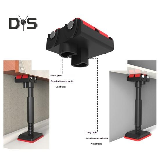 1/2 szt. Teleskopowe wsporniki podnoszące Mocne nośne Wysoka stabilność Regulacja wysokości Oszczędzające pracę urządzenie podnoszące Podnośniki do mebli