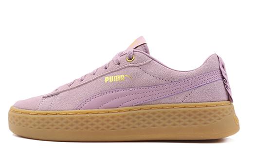 PUMA Smash Platform Frill Sneaker Low Damen Lila Braun Women s 366928-05 38