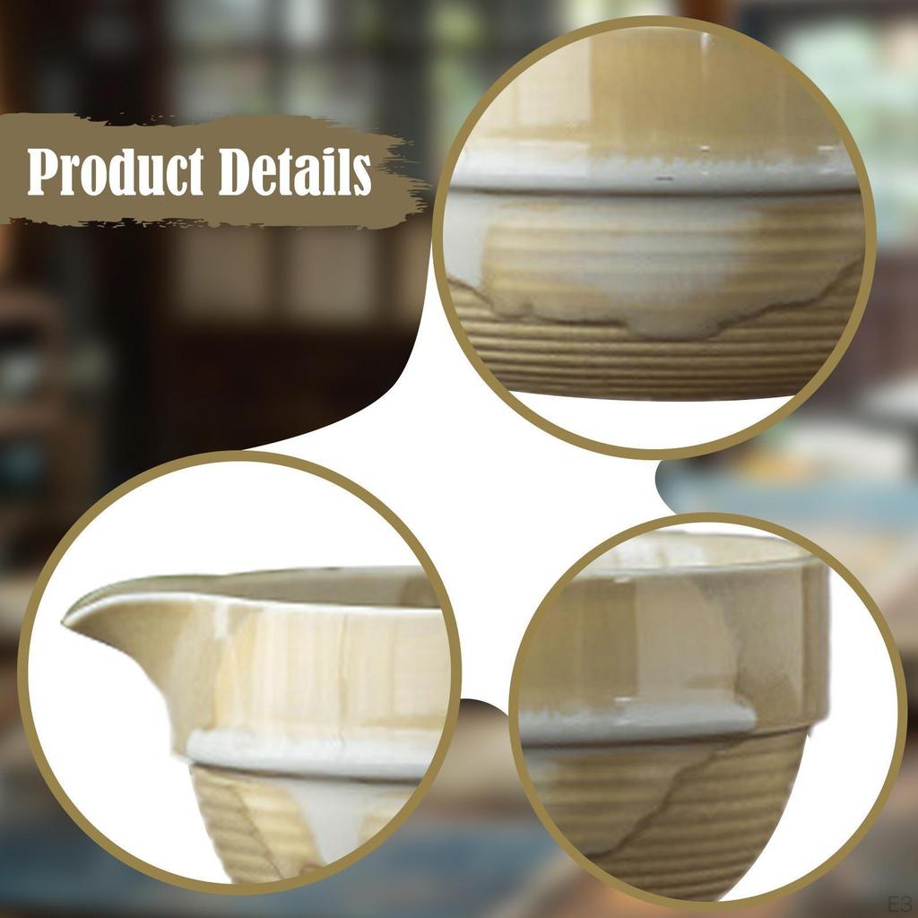 470ml Japonská čajová miska Matcha, Příslušenství, Míchací náčiní, Ručně vyráběné nádobí pro