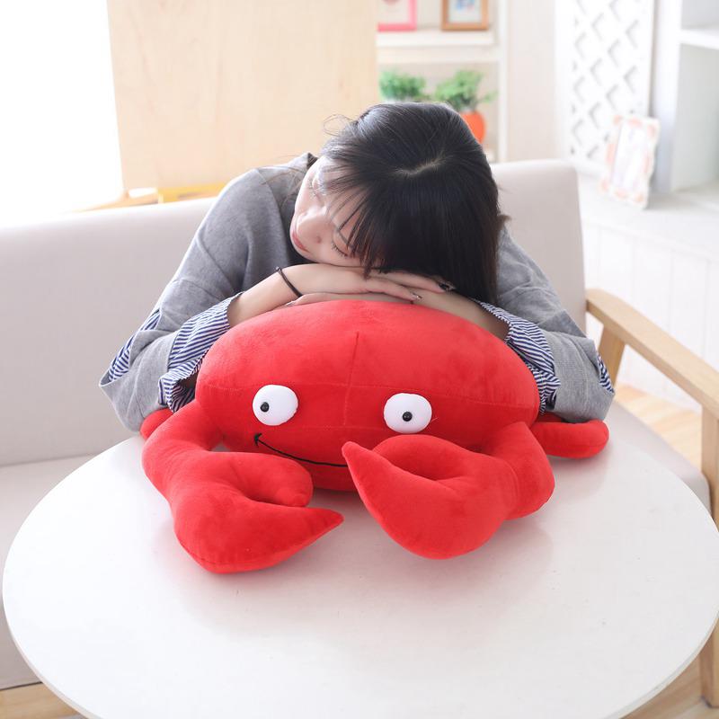red crab pillow
