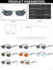 Small Square Sunglasses For Women Metal Frame New Trendy Driving Sun Glasses Men Sunshade Glasses For Female
