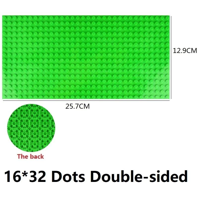 32x32 32x16 Dots Classic Building Blocks Base Plate MOC DIY Plastic Colorful Classic Brick Compatible for City Figures Kids Toy
