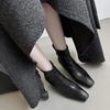 Fine-heeled Short Boots Women's Versatile Retro Chelsea Boots Square-heeled High-heeled Boots 2025 Autumn and Winter New Korean Version Boots