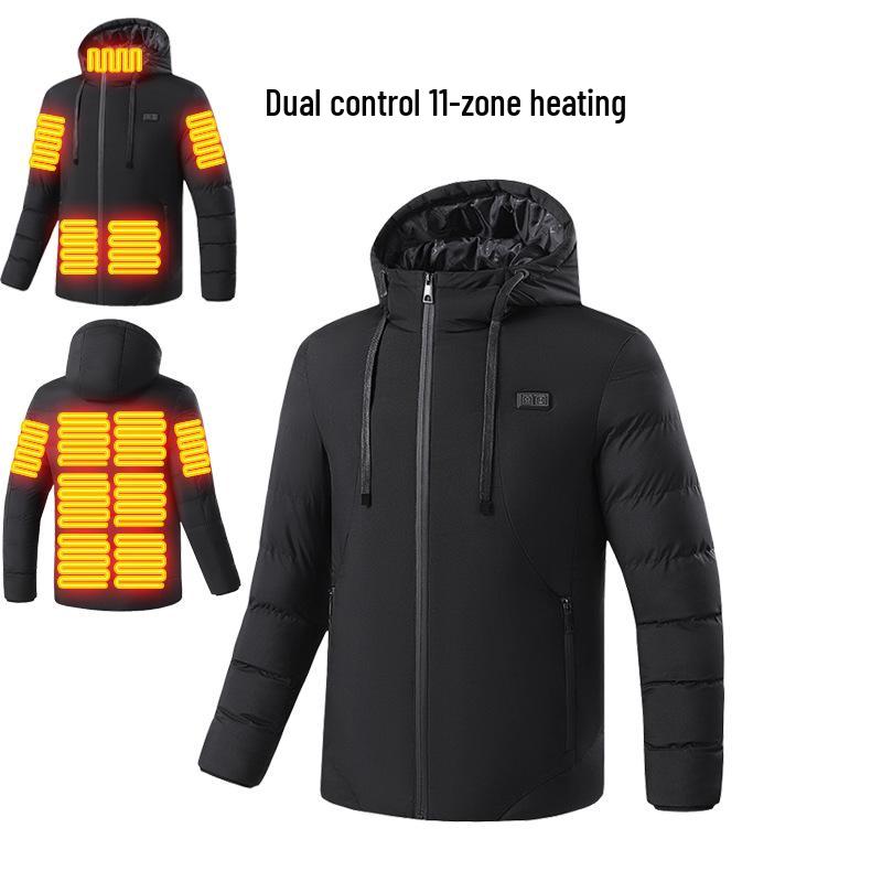 Men's 15-Zone USB Heated Cotton Jacket: Smart, Constant Temperature for Winter Cold Protection