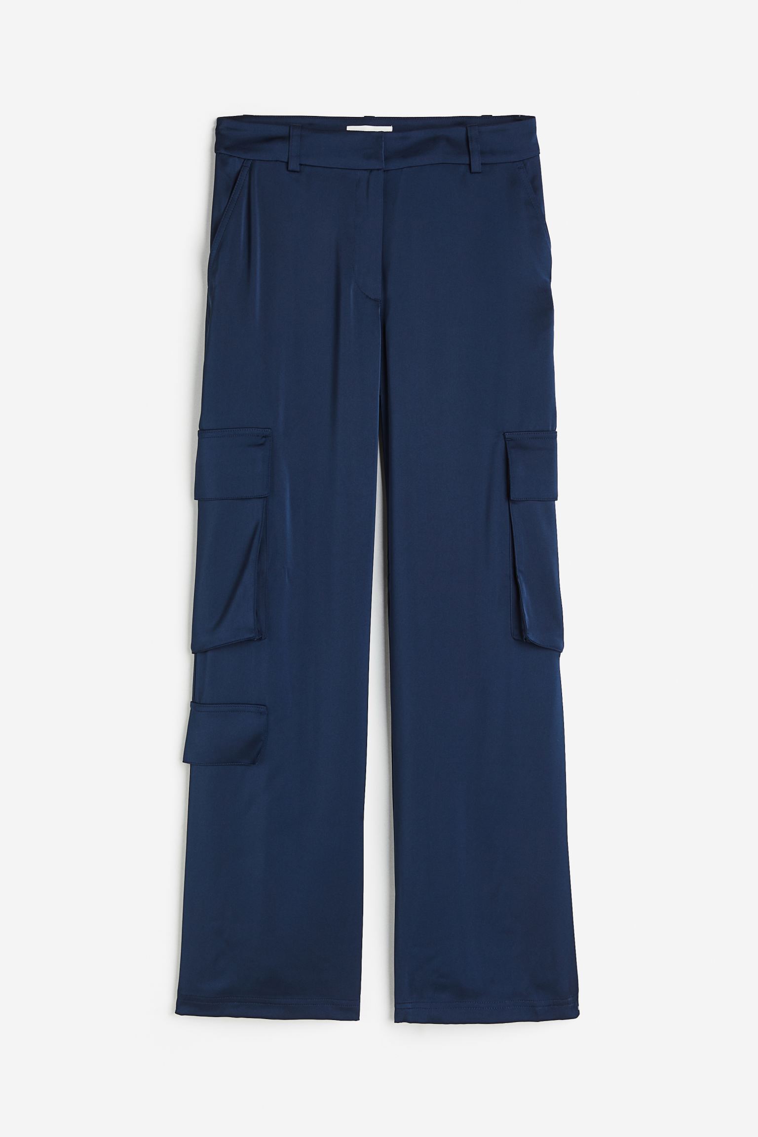 

Satin cargo trousers