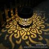 Solar Peony Mandala Flower Projector Lamp - Outdoor Villa & Garden Wrought Iron Decor Lamp