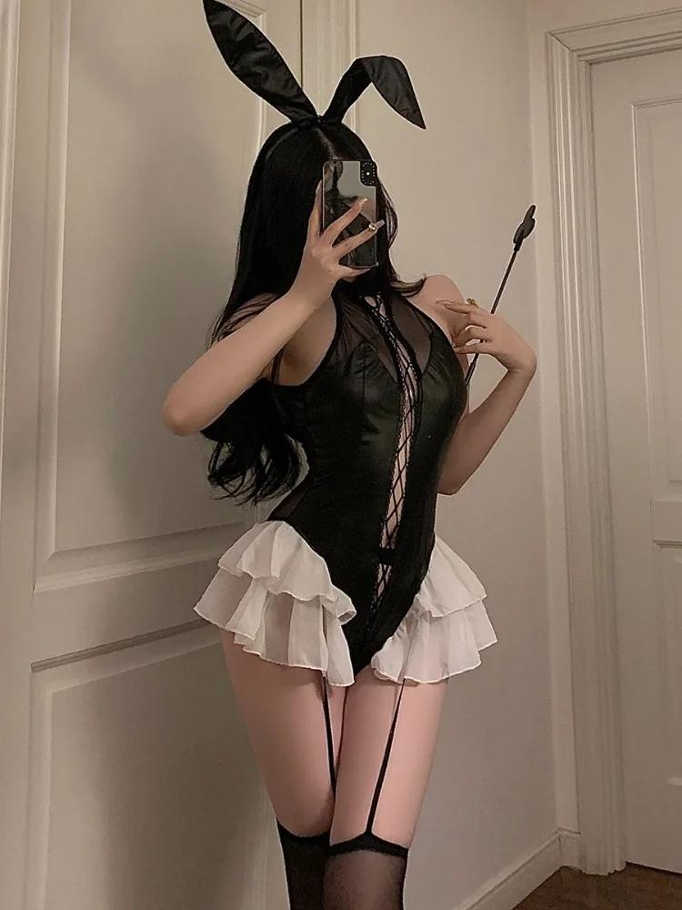 Sexy Hollow Bra Nightdress Naughty Woman Lingerie Loose See Through Sleepdress Babydoll Exotic Underwear Nightgown Apparel