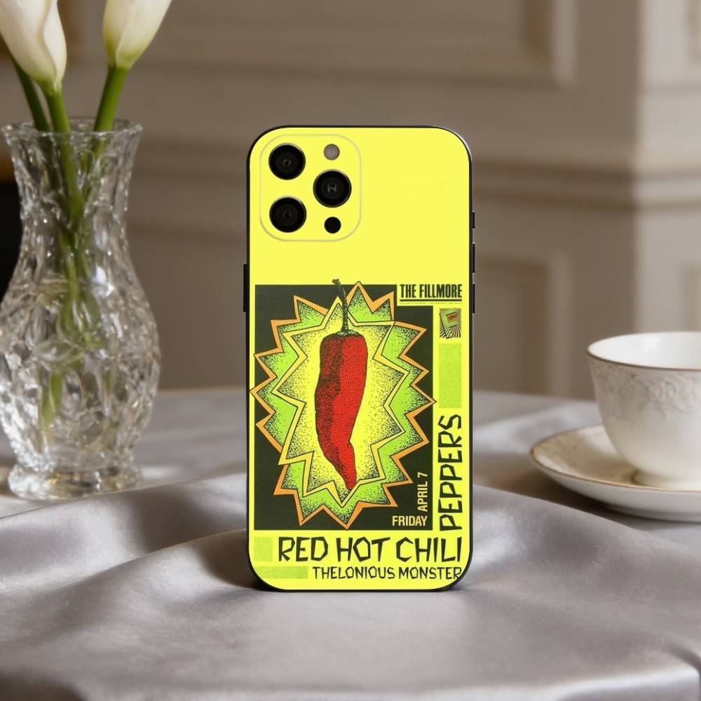 Unforgettable Red Hot Chili Peppers Bnd Phone Case For iPhone 17pro,16,15,14,13,12,11 Plus,Pro Max,XS,Soft Silicone Black Cover