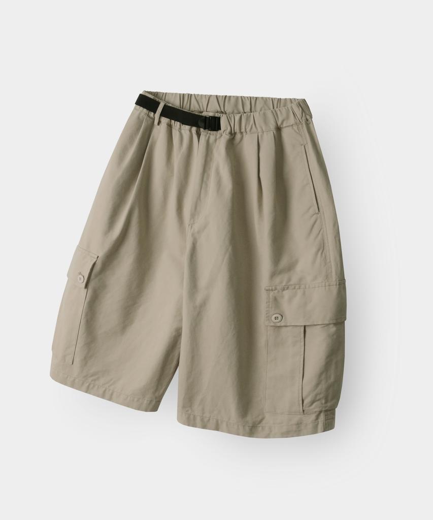 INDUST Washed Belted Double-Puck Cargo Shorts_3 Colors