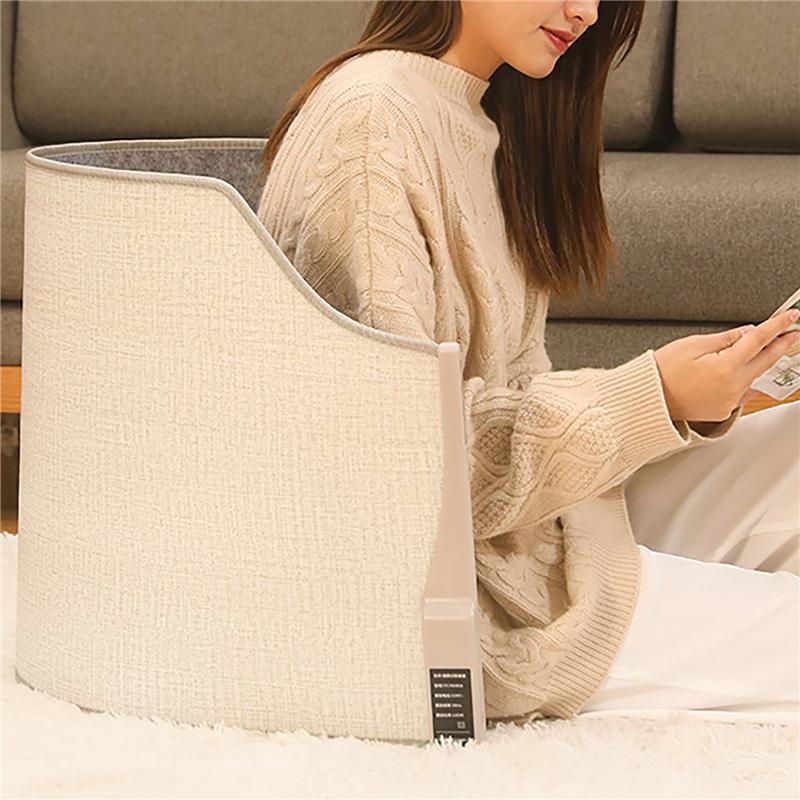 Under Desk Electric Foot Heater Foldable Leg Warmer with Thermostat & Auto Shut Off for Office Home Timer Temp Adjustable