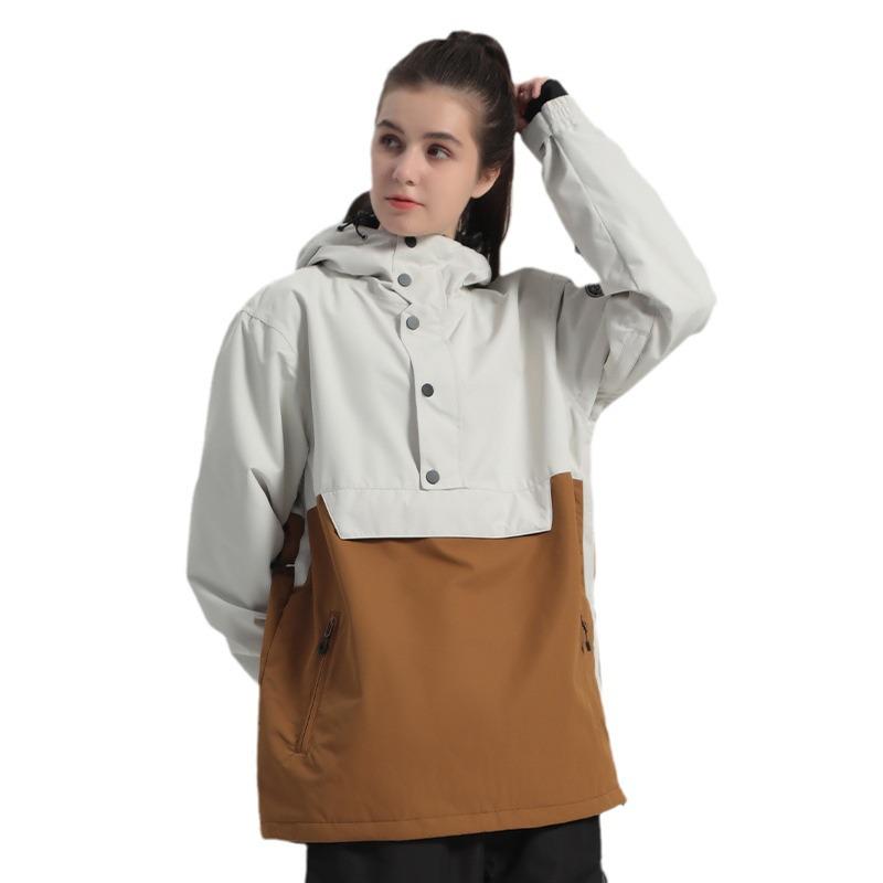 New Winter Ski Jacket with Cotton Padding for Men & Women - Warm, Windproof, Suitable for Single/Double Board Outdoor Sports