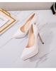 Letní móda Špičaté molo Dámská obuv Mělká ústa Jehlový podpatek Kancelářské jednoduché boty Vysoké podpatky 35-46 WZ