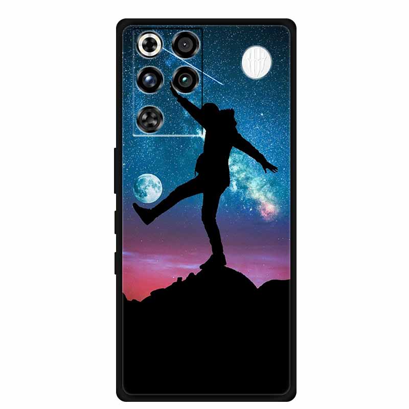 Phone Case For ZTE Nubia RedMagic 11 Pro 5G Back Cover Case Black Silicone TPU Soft Coque For Nubia RedMagic 11Pro Funda Capas