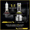 AUXITO 9006 LED 9005 Set Headlight Bright Super White Beam High/Low Bulbs Canbus