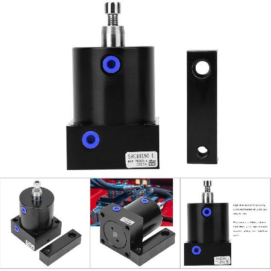 SRC40 Swing Clamp Cylinder 90 Degrees Large Rotary Actuator Pneumatic Clamping Cylinder (SRC40X90L) Pneumatic Actuator Hydraulic Hose Clamp Irwin