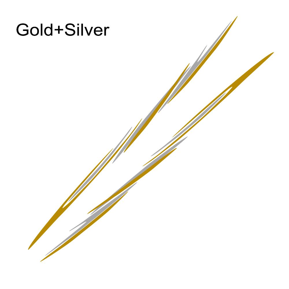 

2 шт. наклейки для автомобиля, боковая дверь, линия талии, Стайлинговый декор, автоаксессуары, виниловая пленка, наклейки, чехол для Kia Sportage 3 4 LX S EX Gold Silver