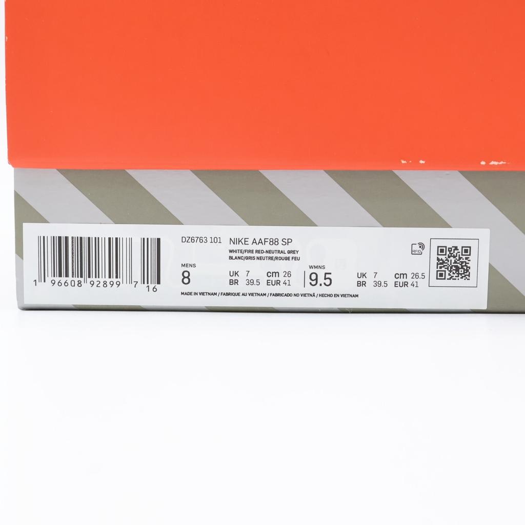DZ6763-101 Billie Eilish A Nike Air Alpha Force 88 Fire Red and White