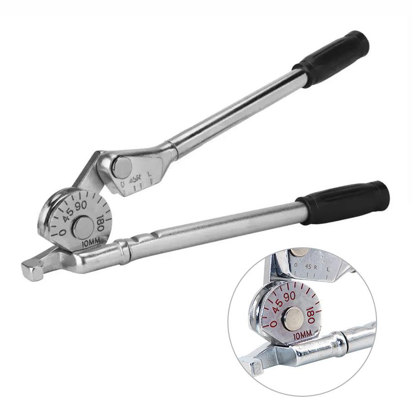 Manual Pipe Bender 8/10mm Air Conditioning Copper Aluminium Pipes Tube Bender Pipe 0-180 Degree Bender