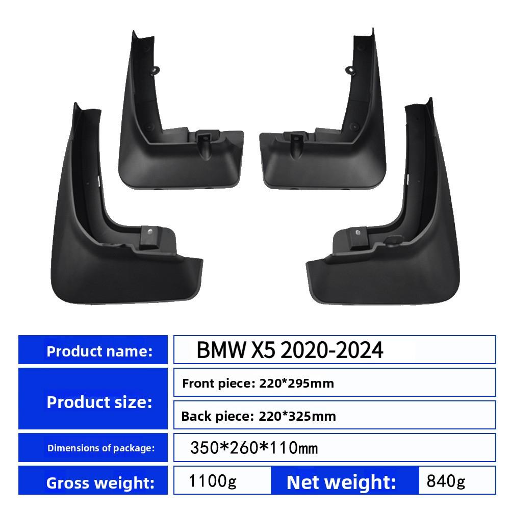 Für BMW X5 G05 2020-2024 2020 2021 2022 2023 2024 Auto Rad Schmutzfänger Klappen Schlamm Haut Abdeckung Schutzbleche Spritzschutz Teile Zubehör