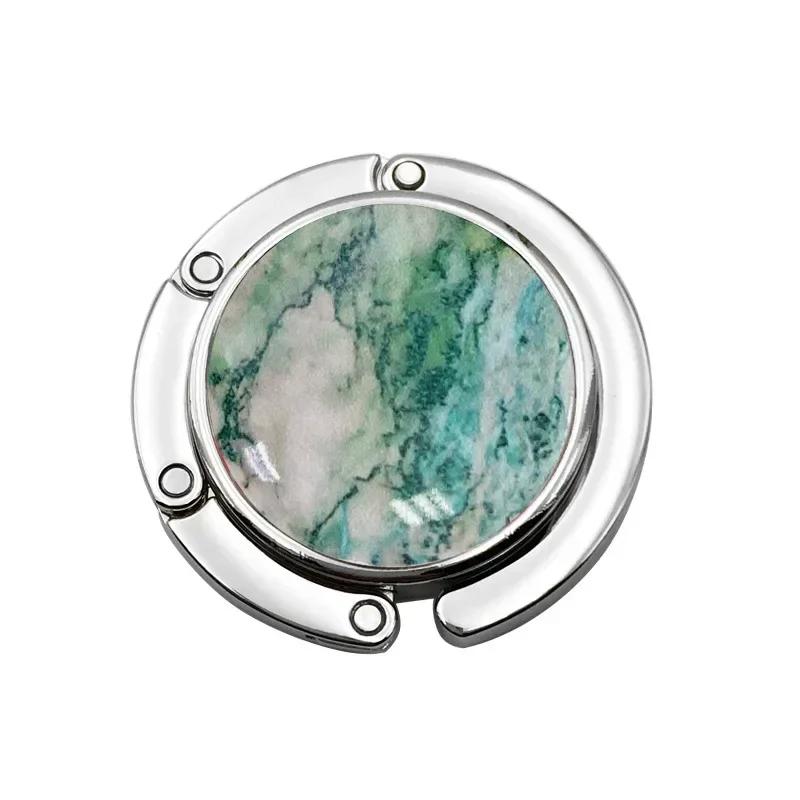 Складной крючок для сумки с мраморным принтом держатель для сумки вешалка для сумочки женский для хранения сумки портативный для края стола стойки подарок для вечеринки фестиваля 1890₽