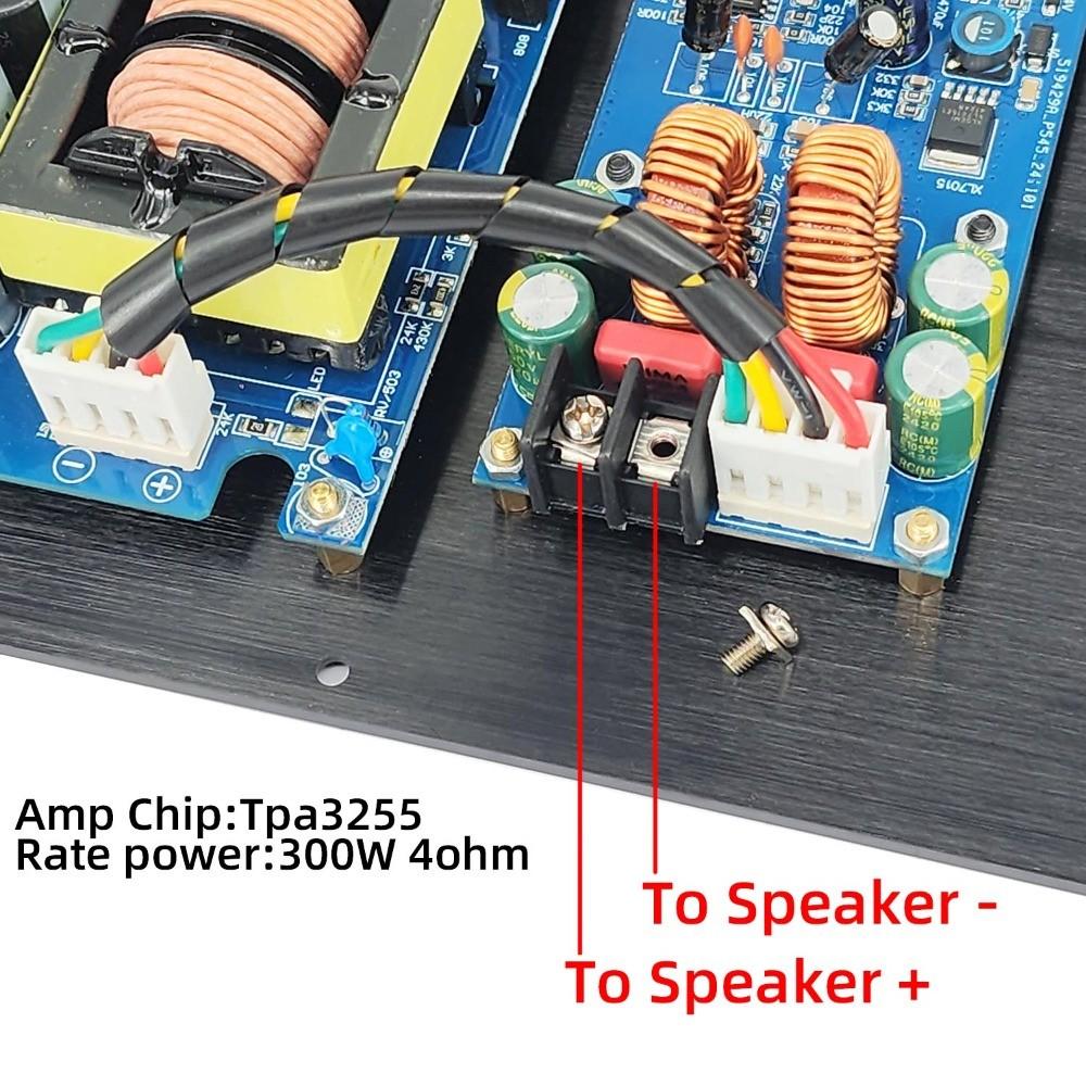 Amplificateur de Puissance Actif Numérique HIFI Mono TPA3255 300W Subwoofer Puissant Carte Basses Pures Système Audio Domestique Professionnel