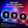 Fkrmu1 2Pcs Car Luminous Coasters Water Cup Mat Holder Car-Styling For Octavia 2 3 A5 A7 A8 Fabia Karoq Superb Rapid Kamiq Scala