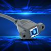 USB3.0 B Male To USB3.0 Female Printer Extension Cable Screw Mount Panel for Industrial Printer Hard Drive Enclosure