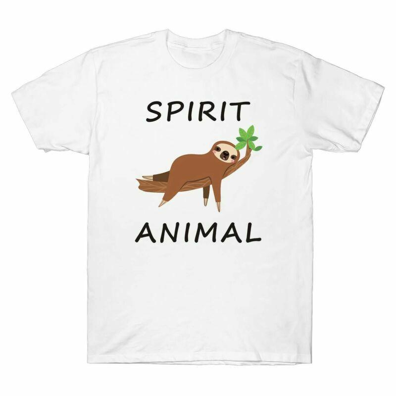 Spirit Sleeve Graphic Tshirt Short Tee Sloth Gift Is Animal Unisexs My