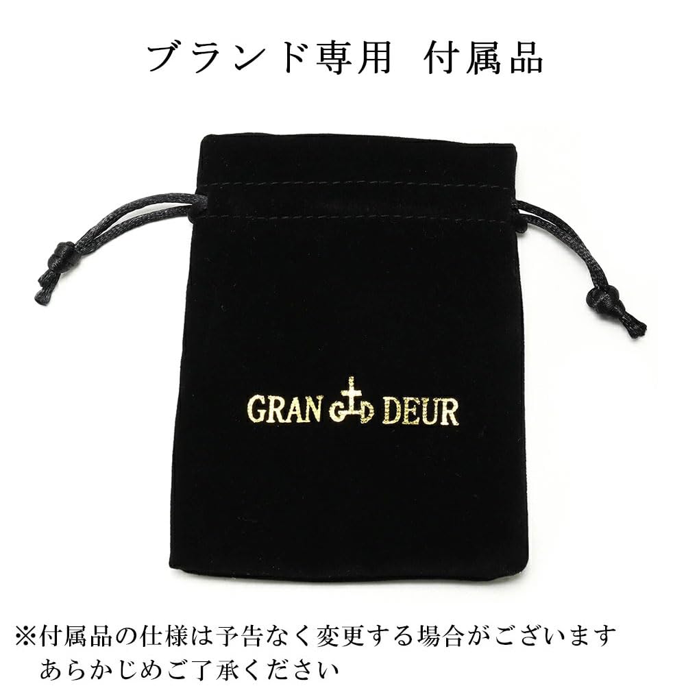 Gin no GRAN DEUR Sapphire Iron Cross Silver 925 Necklace with Simple Iron Cross Medal [Shinjuku Kura] Chain, Men's Cross,