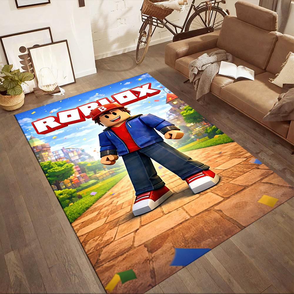 Roblox Virtual Arena Adventure Square Rugs Are a Great Choice for Living Rooms, Bedrooms, Home Décor, and As Gifts.