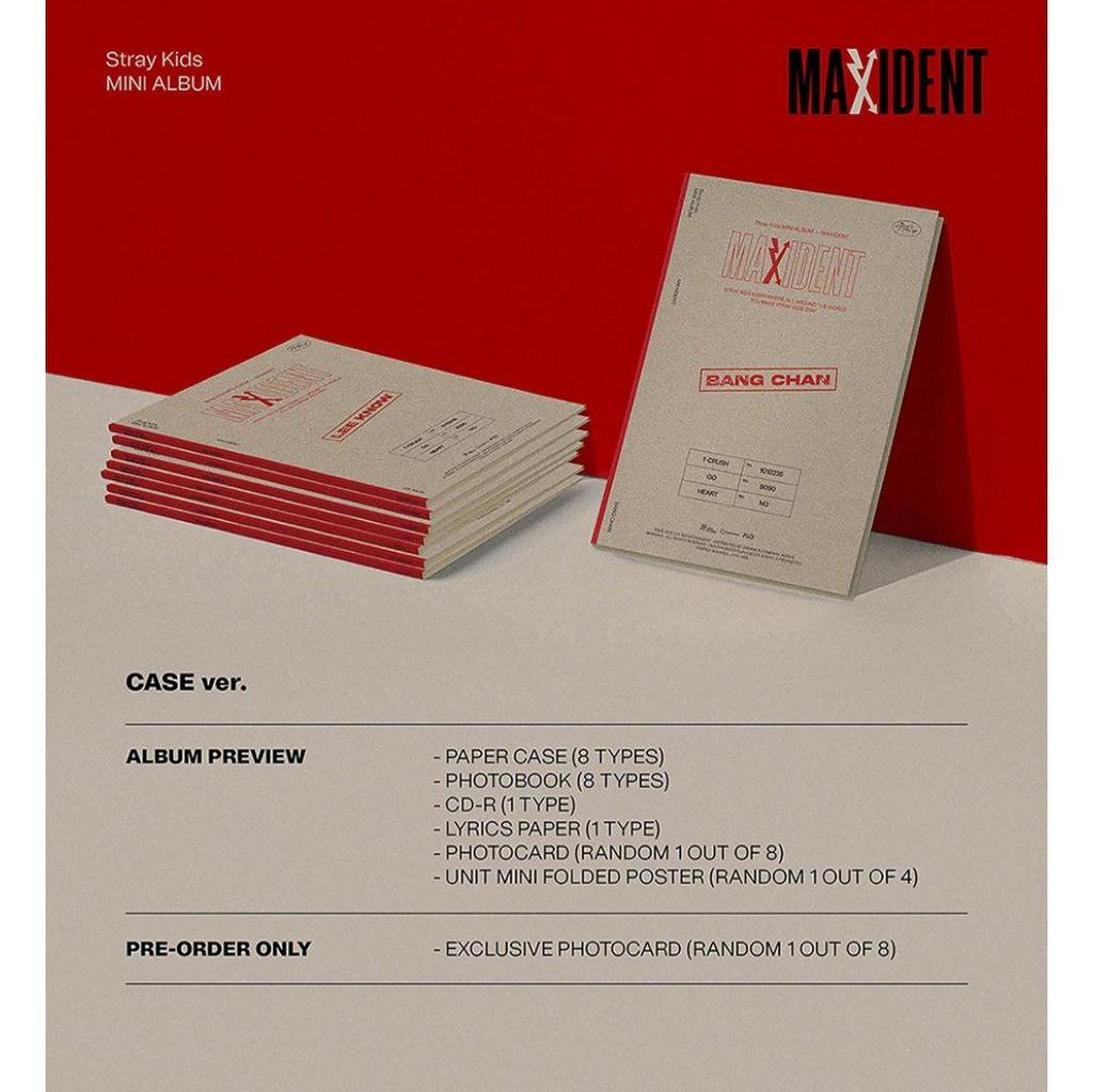 [USED] Stray Kids MAXIDENT Trading Card Set of 8 (4)