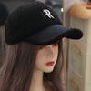 Letters Winter Baseball Cap Double R Plush Peaked Cap Fashion Lamb Wool Hat  Sports