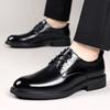 Men's British Style Genuine Leather Oxford Shoes for Formal and Wedding Events