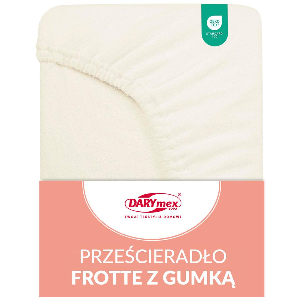 Fitted sheet 90x200 terry COTTON TERRY FREYLE ecology cream ecru