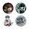 32/44/58mm Anime My Hero Academia Brooch Midoriya Izuku Bakugou Katsuki Todoroki Shoto Cartoon Badge Accessories Jewelry Gift Handmade Round Pins