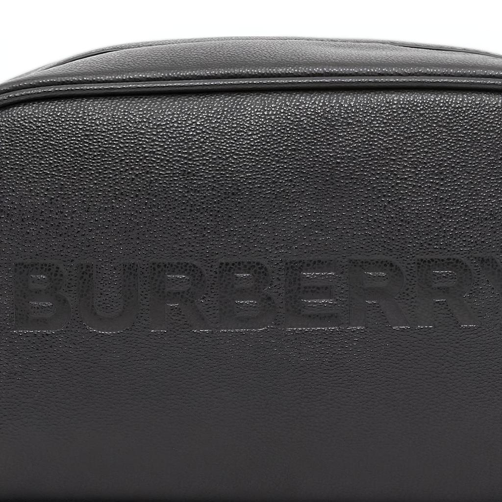 Burberry Logo Embossed Grain Leather Clutch Women clutch Black 80613631