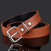 1PC Children PU Leather Belt - Adjustable Waist Strap With Metal Buckle For Jeans Pants And Dresses