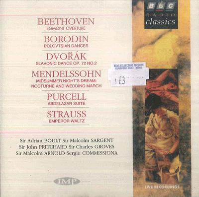 CD VARIOUS  Beethoven  Borodin  Dvorak  Mend NONE BBC RADIO CLASS 1995 UK Classical Used